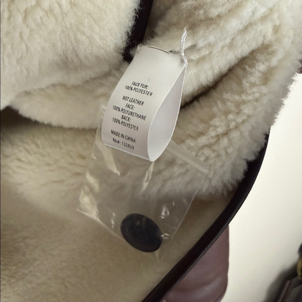 Tularosa Margot Reversible Jacket in Cream & Dark Brown - Picture 8 of 11